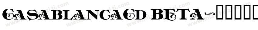 CasablancaCd BETA字体转换